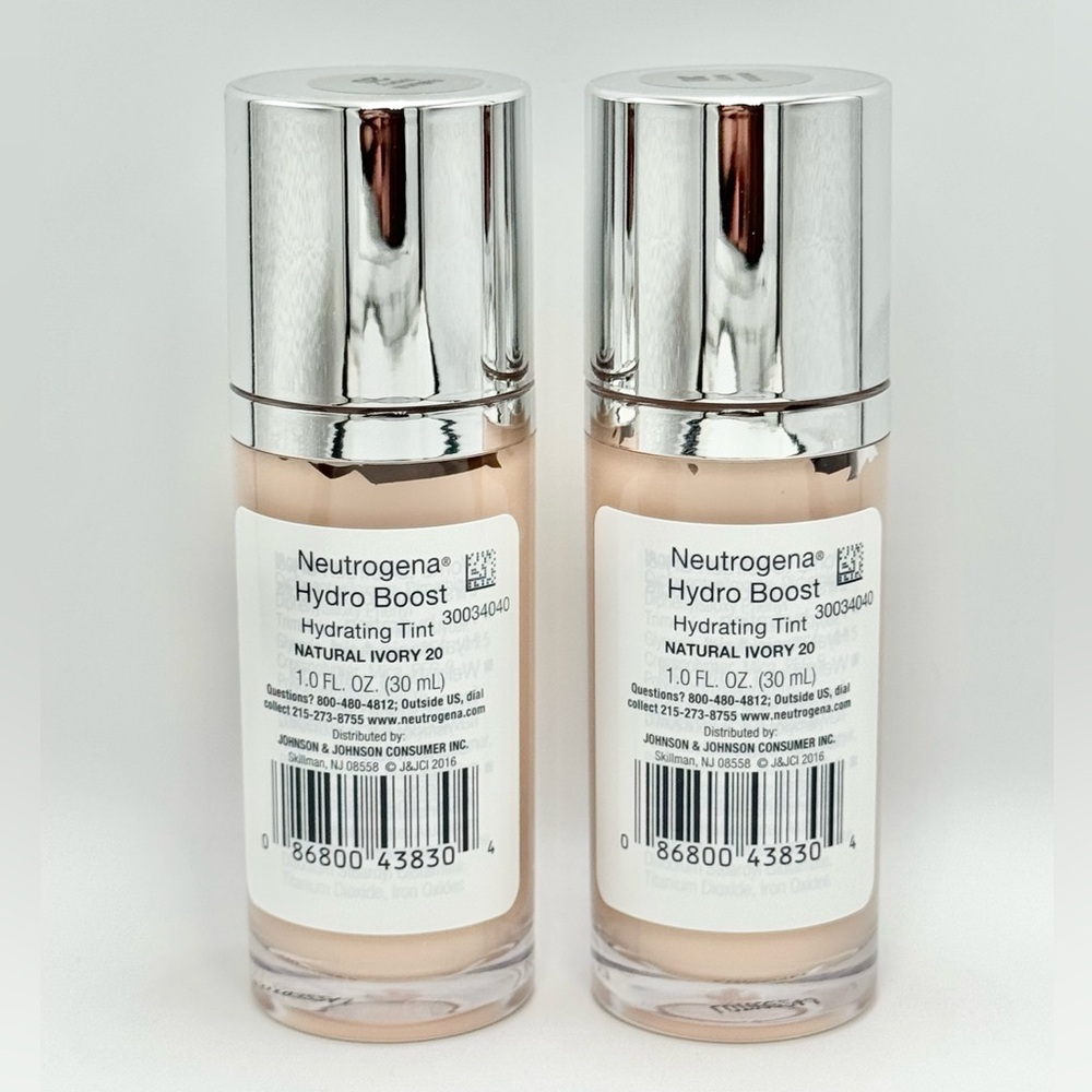 Neutrogena Hydro Boost Hydrating Tint - Natural Ivory 20 - 1 fl. oz. (2 PACK) - Picture 2 of 3